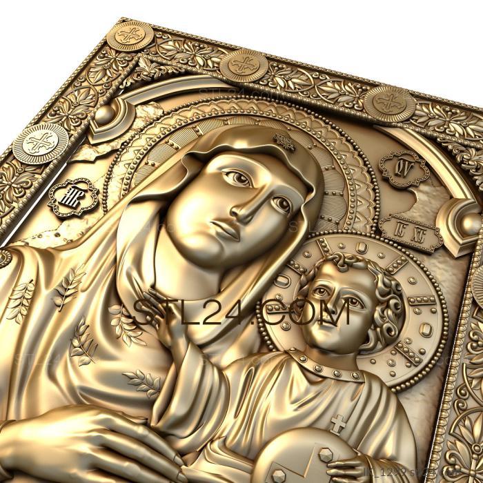 Icons (Our Lady of Jerusalem, IK_1299) 3D models for cnc